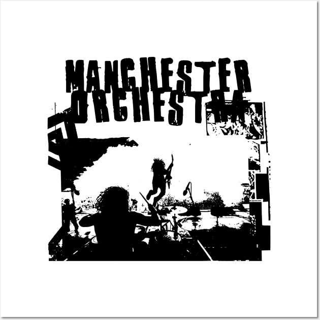 manchester orchestra live on saburay Wall Art by sneaky geek studio